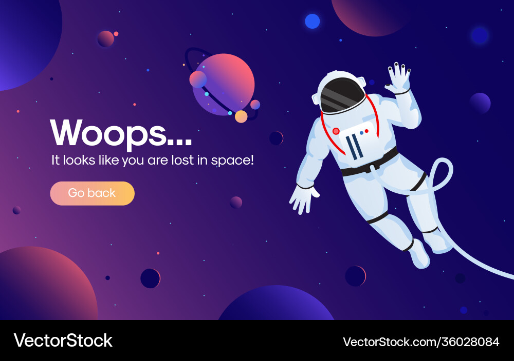 Flat modern design error page 2 Flat modern design error page 2 Vector Image