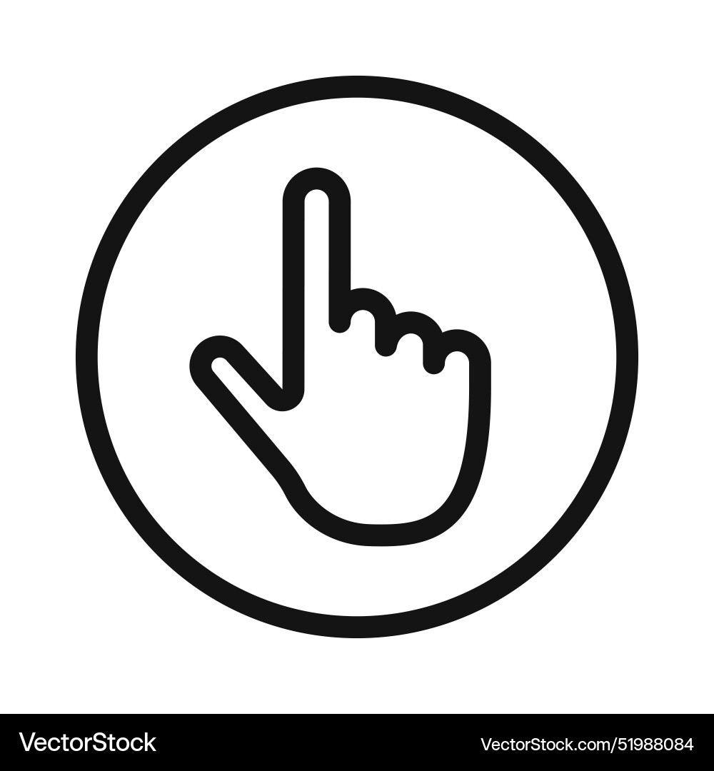 Pointing cursor hand icon perfect for user Pointing cursor hand icon perfect for user Vector Image