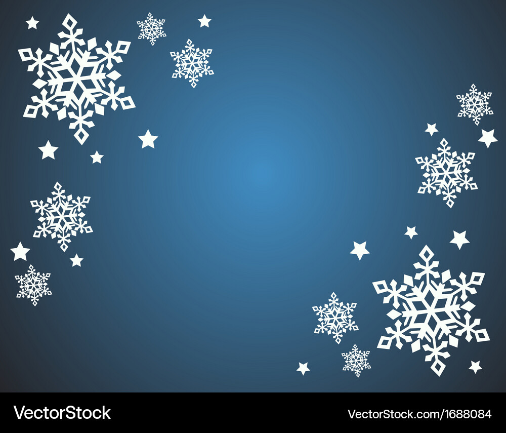 Snowflake background Vector Image