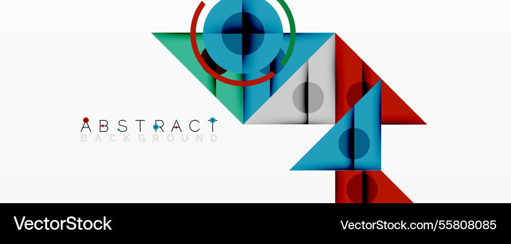 Geometric abstract design with layered triangles Geometric abstract design with layered triangles Vector Image