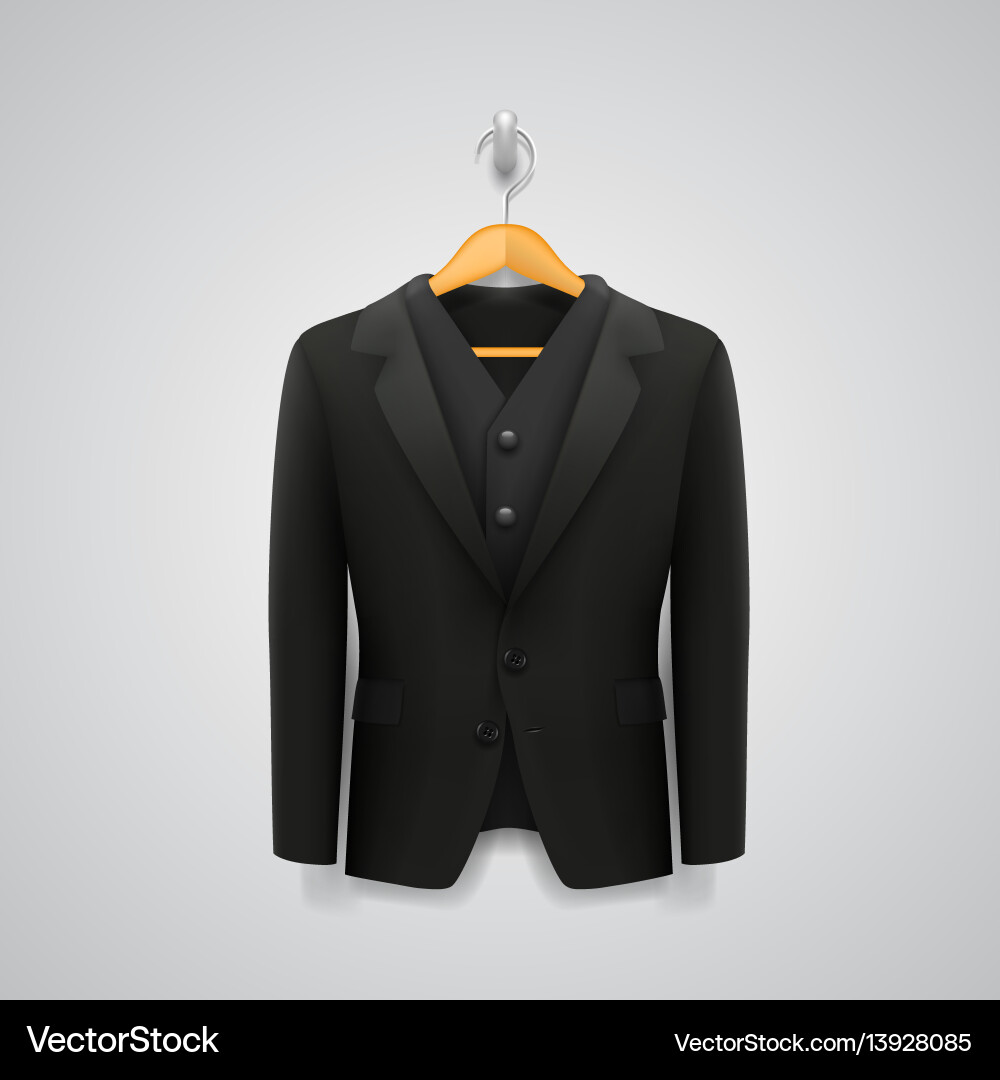 Jacket on a hanger Royalty Free Vector Image - VectorStock