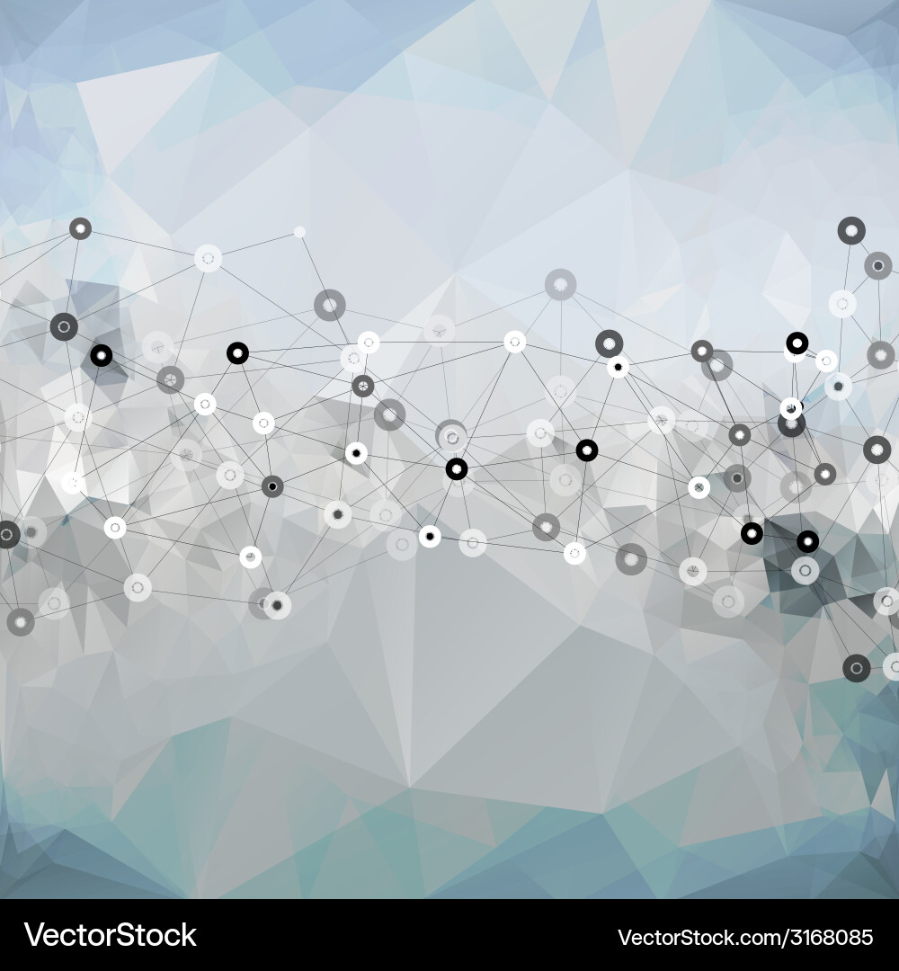 Molecule structure background for communication vector image