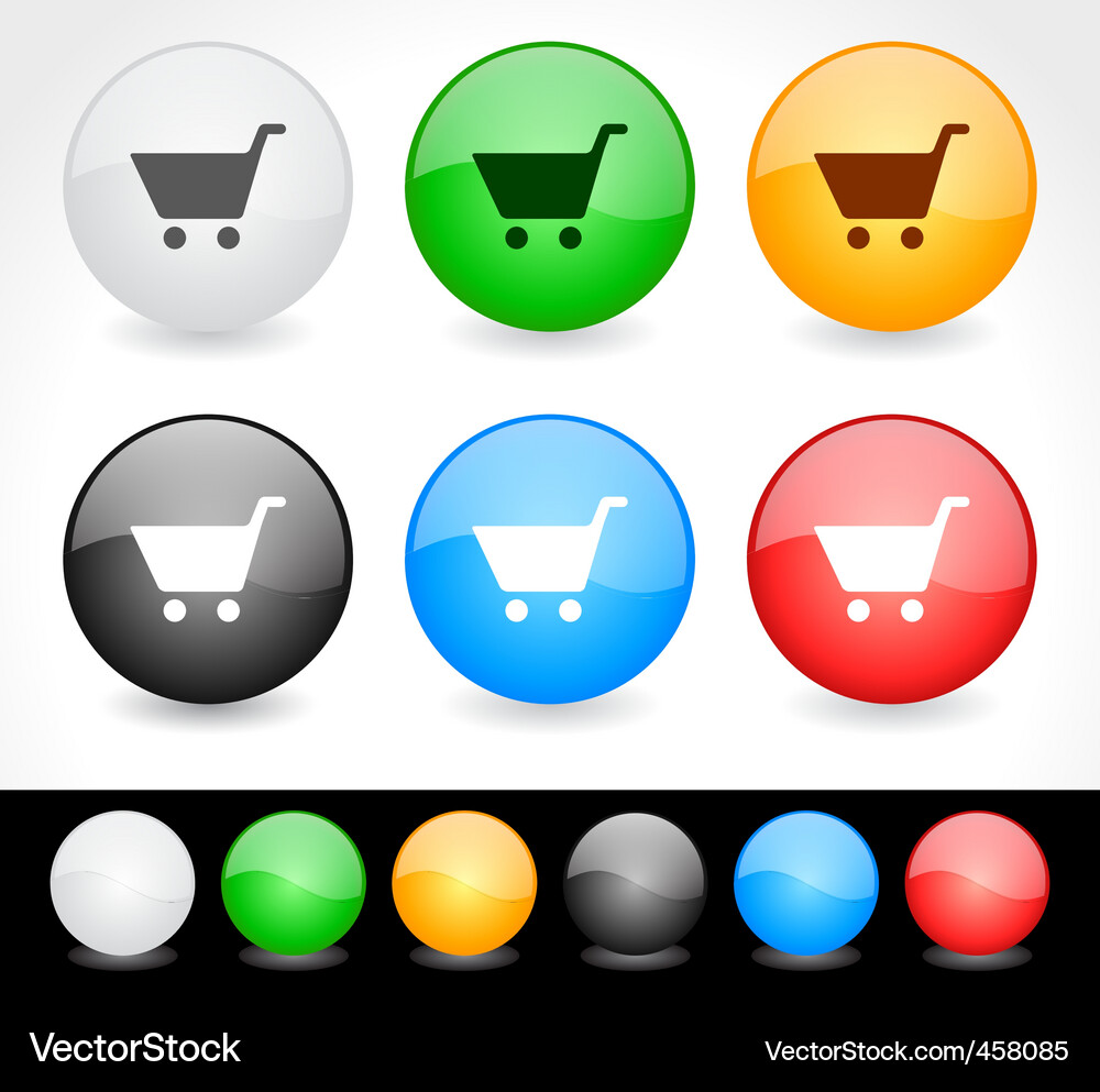 Website Buttons - Icon Set Vektorbild
