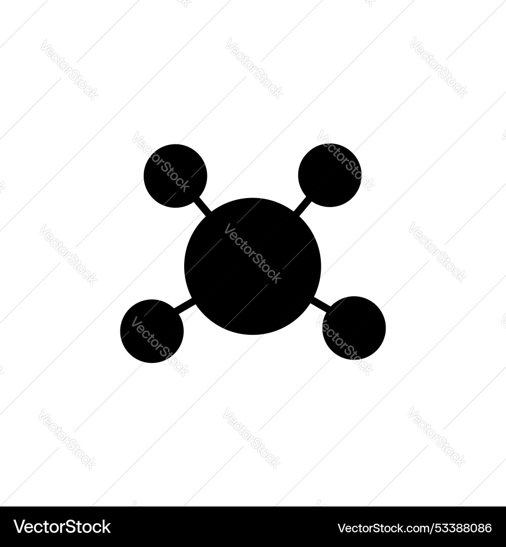 Chart connected icon set distribute network Chart connected icon set distribute network vector image