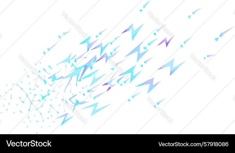 Dynamic lightning bolt pattern for energy Vector Image