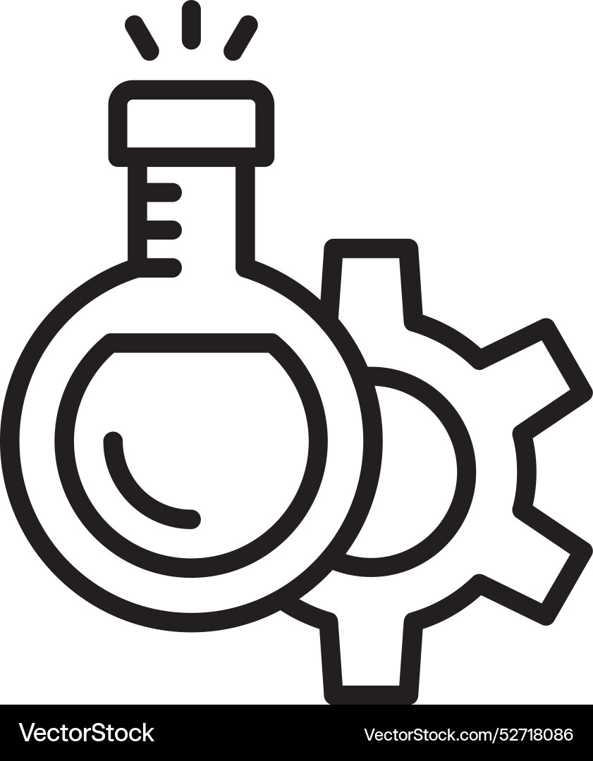 Experiment line icon design Vector Image