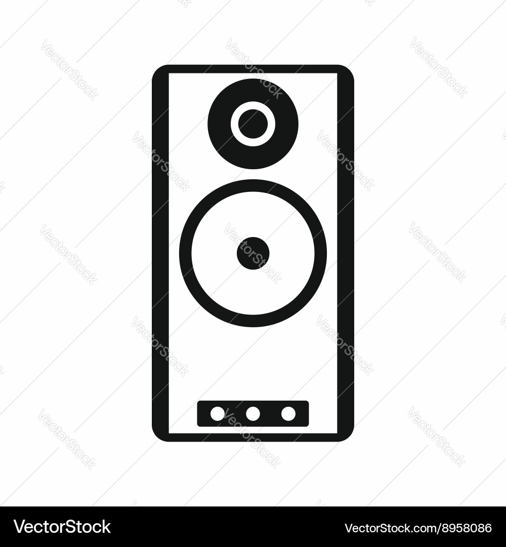 Speaker icon in simple style Vector Image