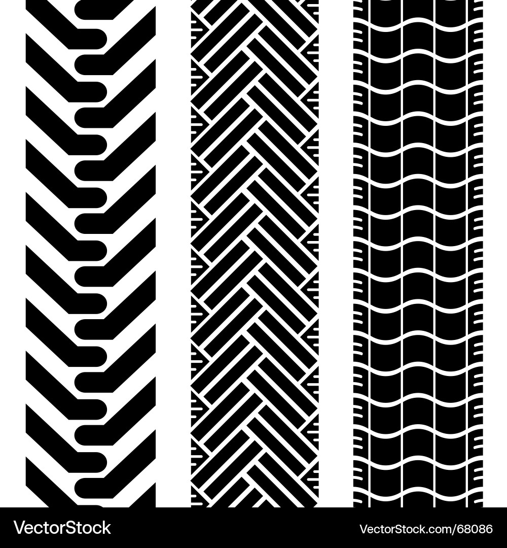 Tire Tread Patterns vector image