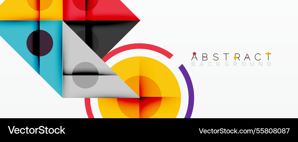 Abstract geometric composition with overlapping Abstract geometric composition with overlapping vector image