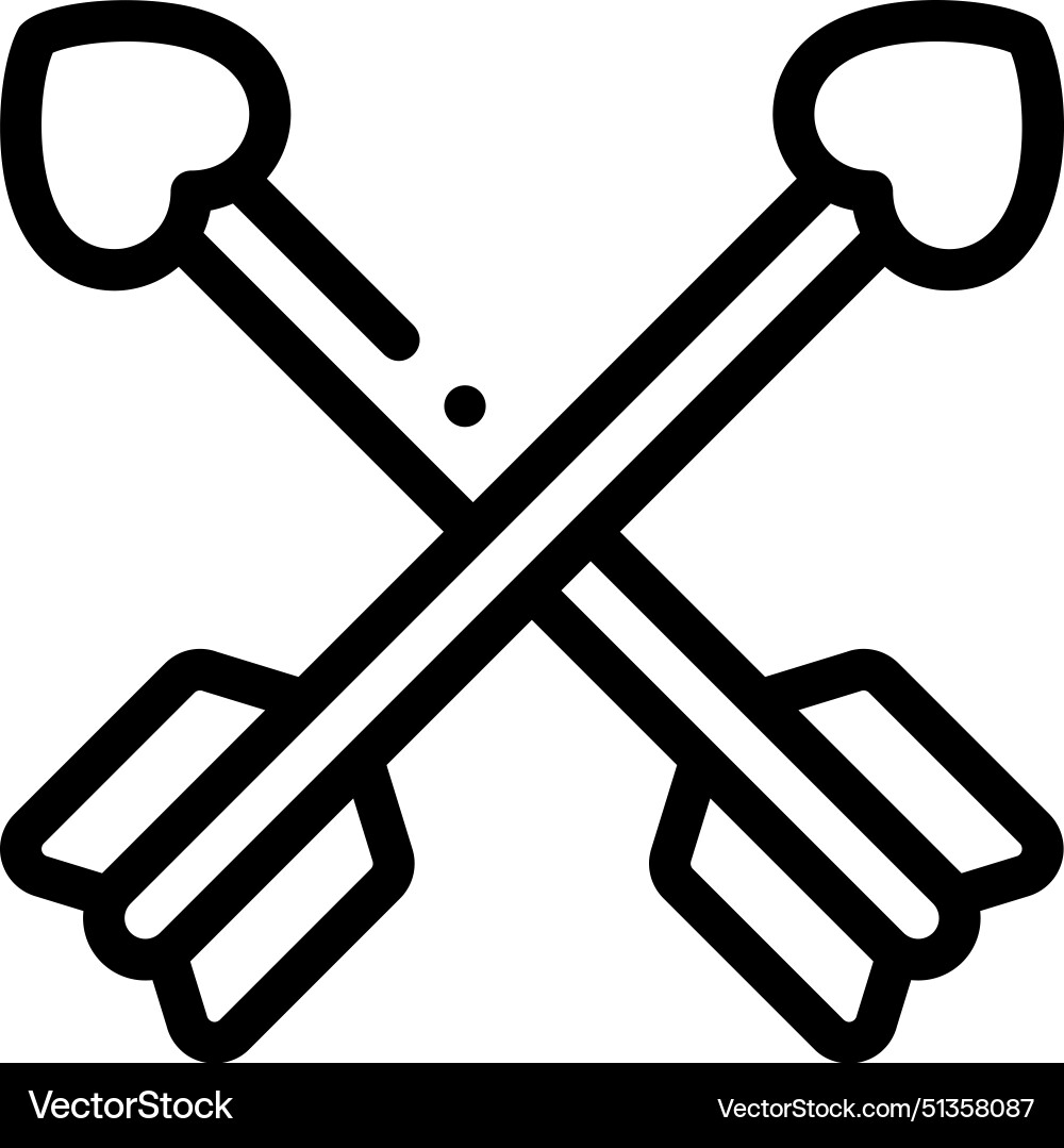Arrows icon thin linear style design isolated Arrows icon thin linear style design isolated vector image