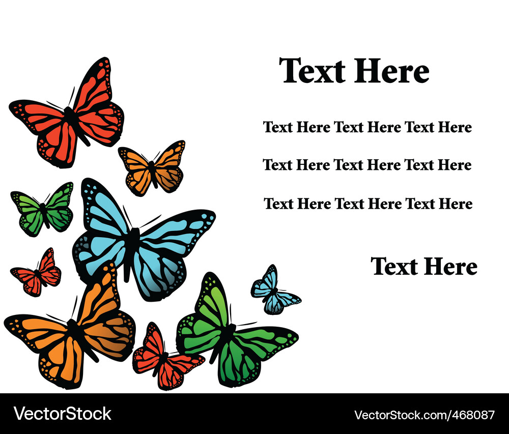 Butterfly background Vector Image
