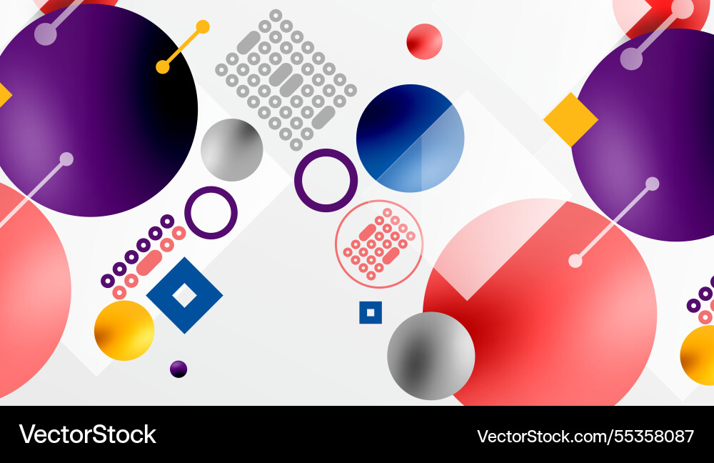 Circles and elements geometric abstract background Circles and elements geometric abstract background vector image