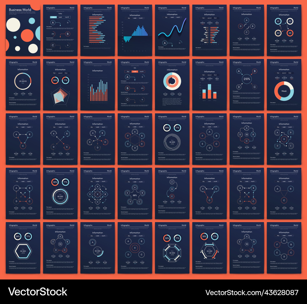Graphics infographics with mobile phone template Vector Image