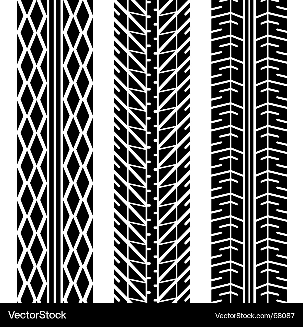 Tire Tread Patterns vector image
