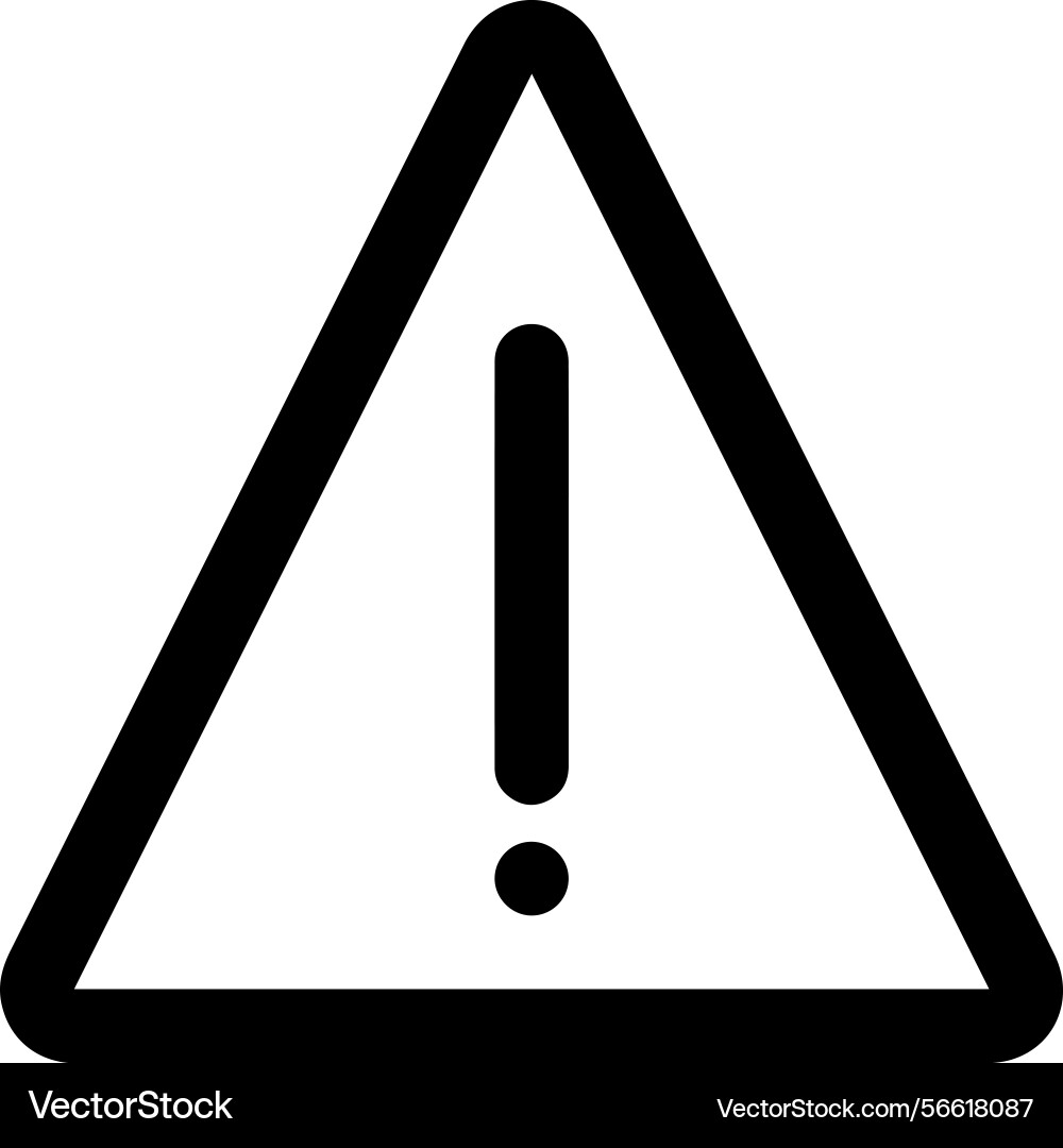 Warning icon symbol image Vector Image
