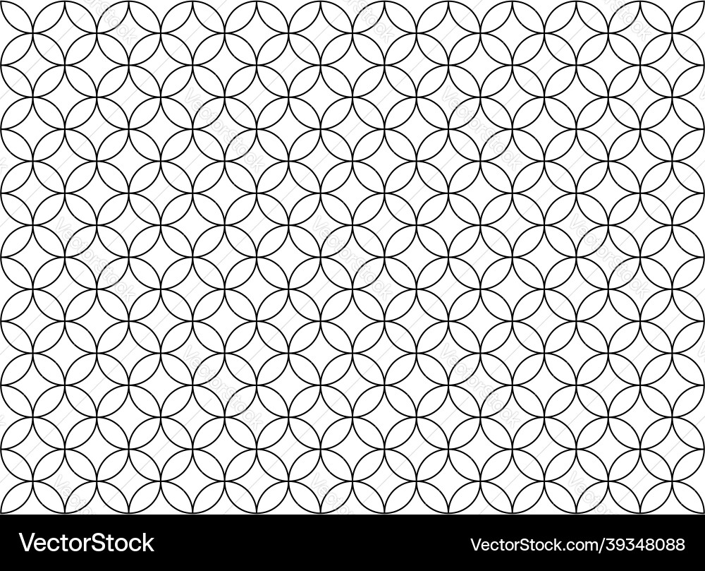 Geometric Overlapping Pattern vector image
