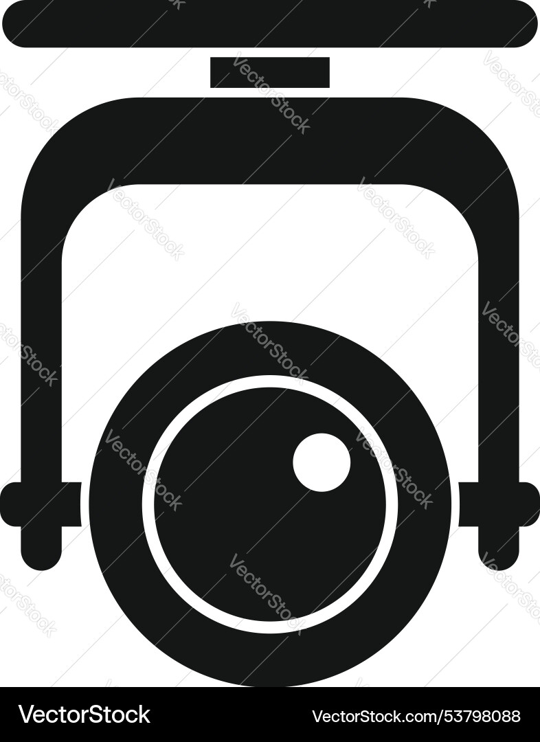 Modern security camera detecting motion in simple Modern security camera detecting motion in simple vector image