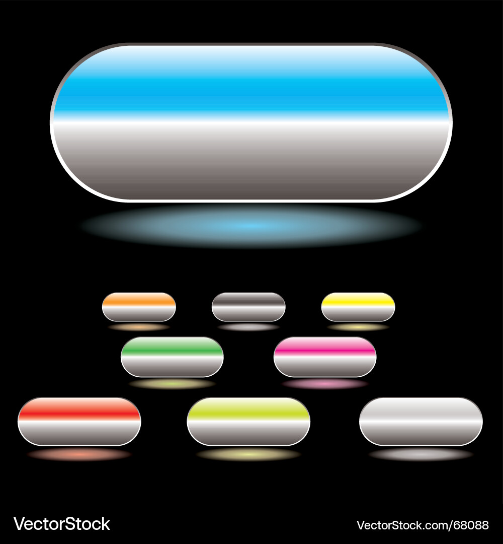 Split button white Vector Image