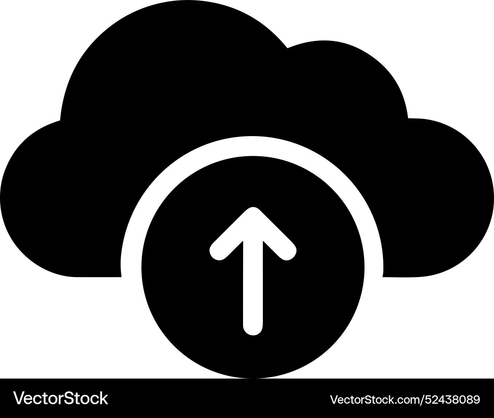 Cloud storage icon symbol image of the database Vector Image