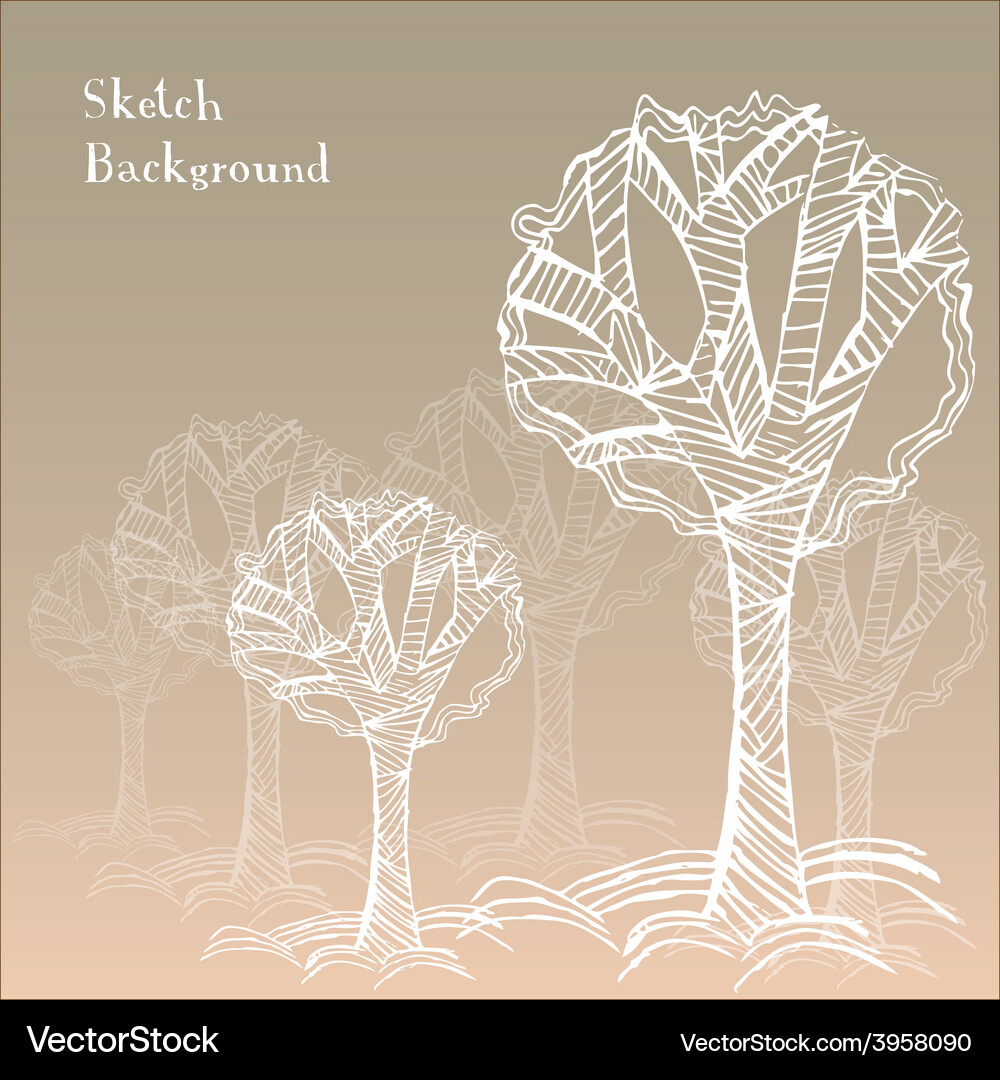 Abstract background with tree Vector Image