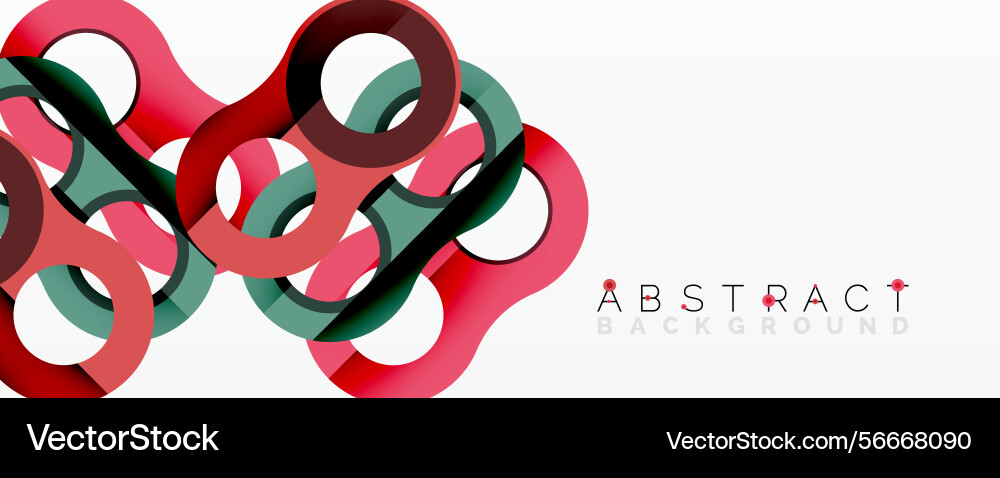 Abstract design features intertwined circles red Abstract design features intertwined circles red Vector Image