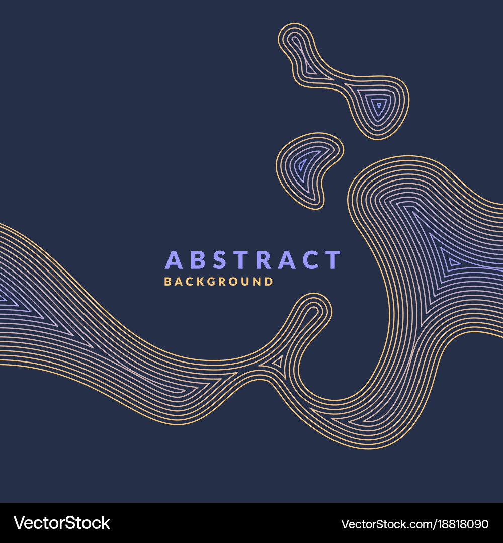 Abstract geometric background with dynamic waves vector image