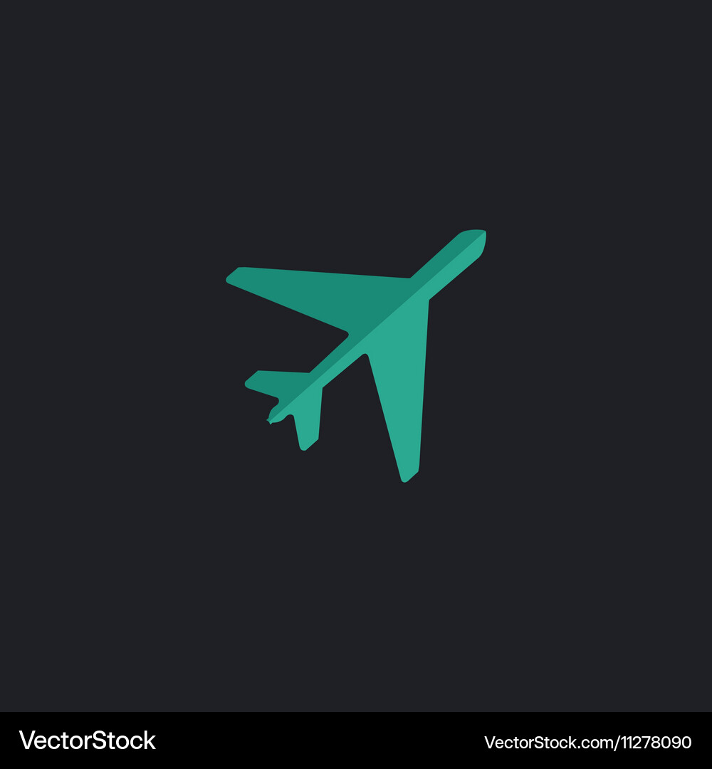 Plane computer symbol Vector Image