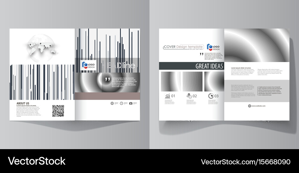 Simple monochrome geometric pattern minimalistic Vector Image