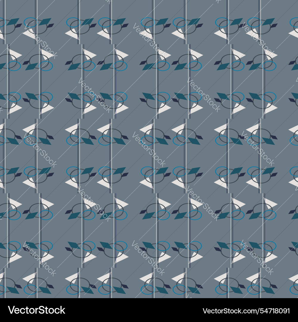 Abstract shapes geometric motif basic pattern Vector Image