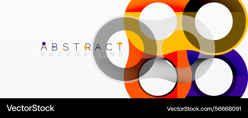 Bright circles overlap creating modern design Bright circles overlap creating modern design vector image