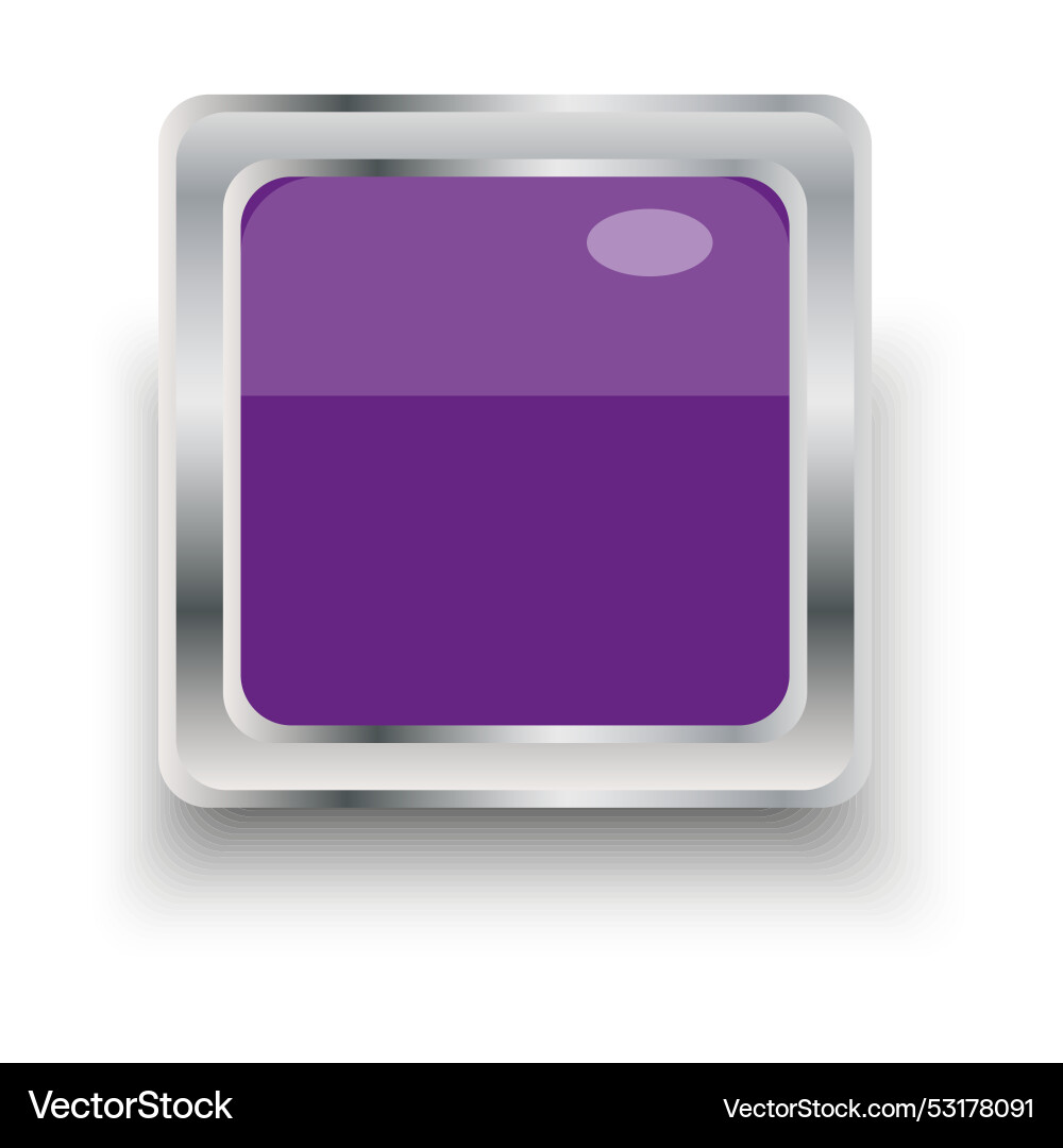 Square colored three-dimensional buttons Square colored three-dimensional buttons vector image