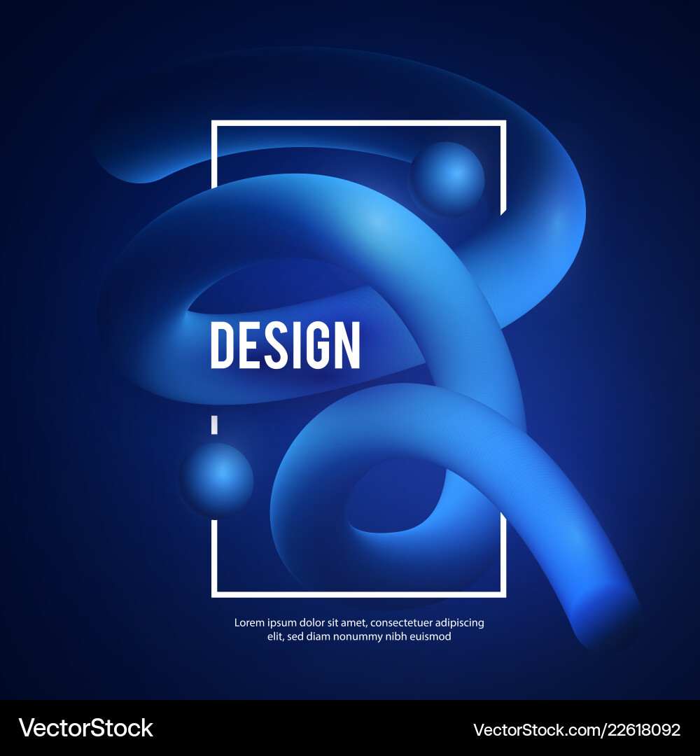3d gradient design colorful abstract composition 3d gradient design colorful abstract composition vector image