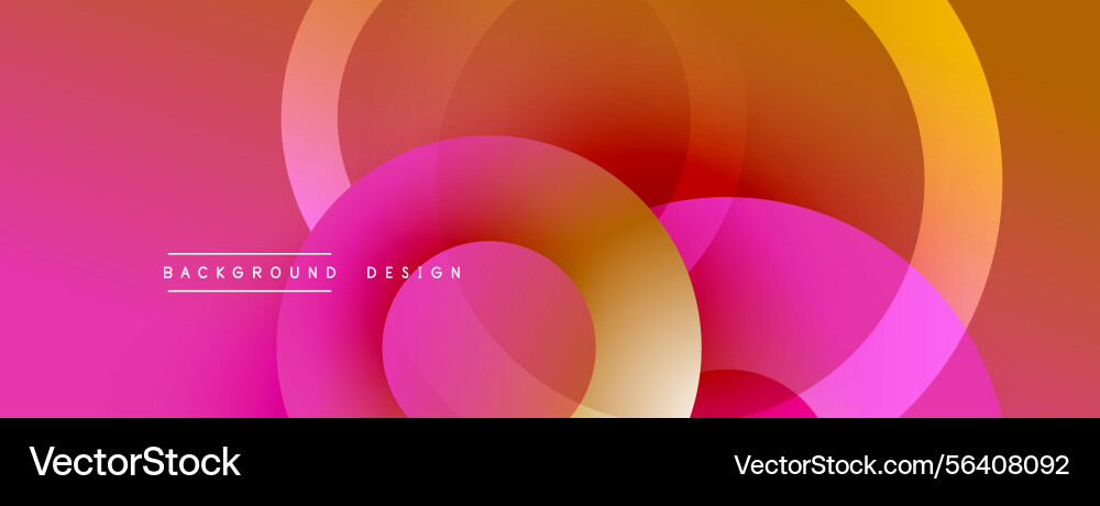 Abstract overlapping circles warm color palette Abstract overlapping circles warm color palette Vector Image