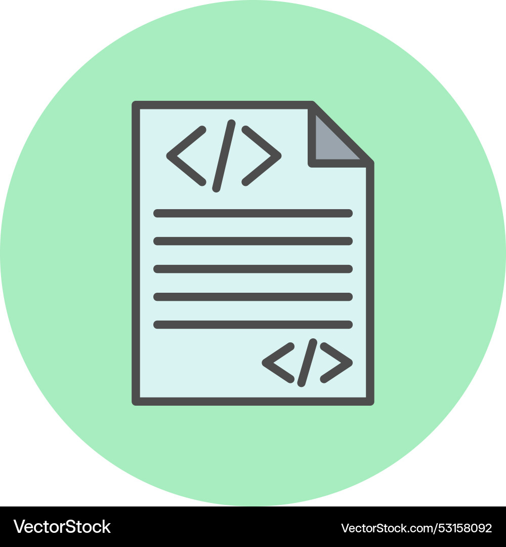 Html line filled circle icon Vector Image
