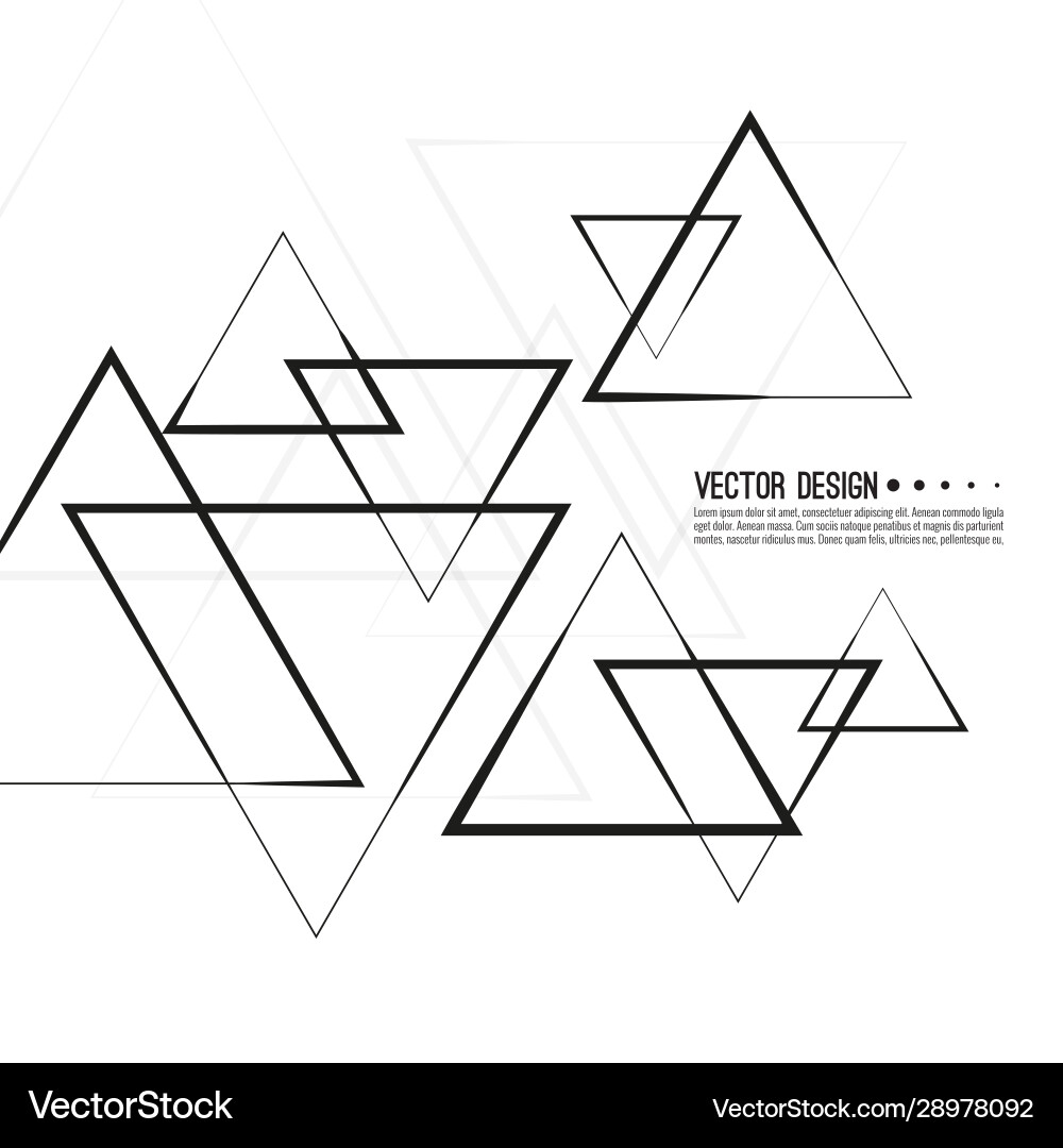 Intersecting triangles pattern Intersecting triangles pattern vector image