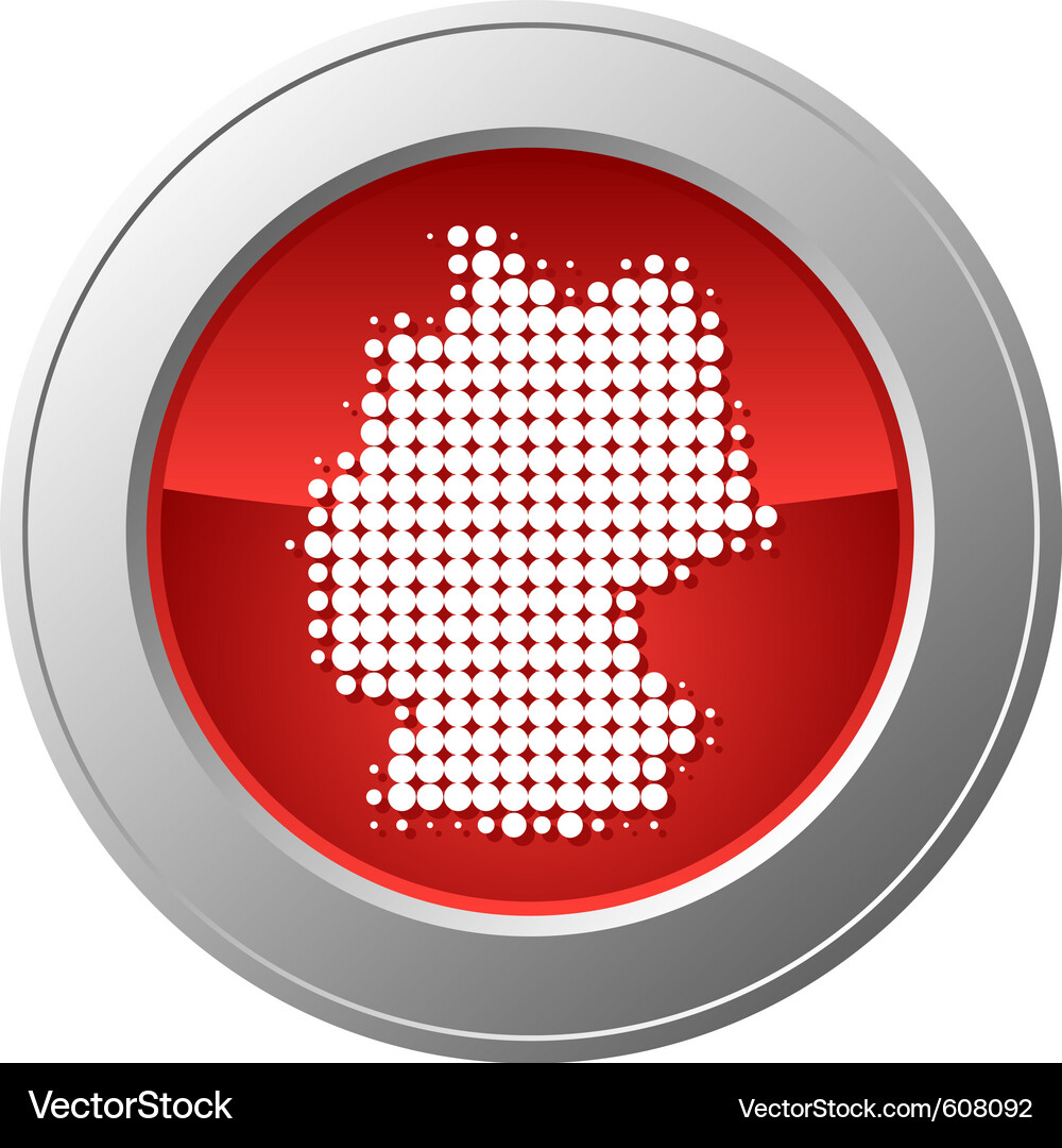 Map of germany button Vector Image