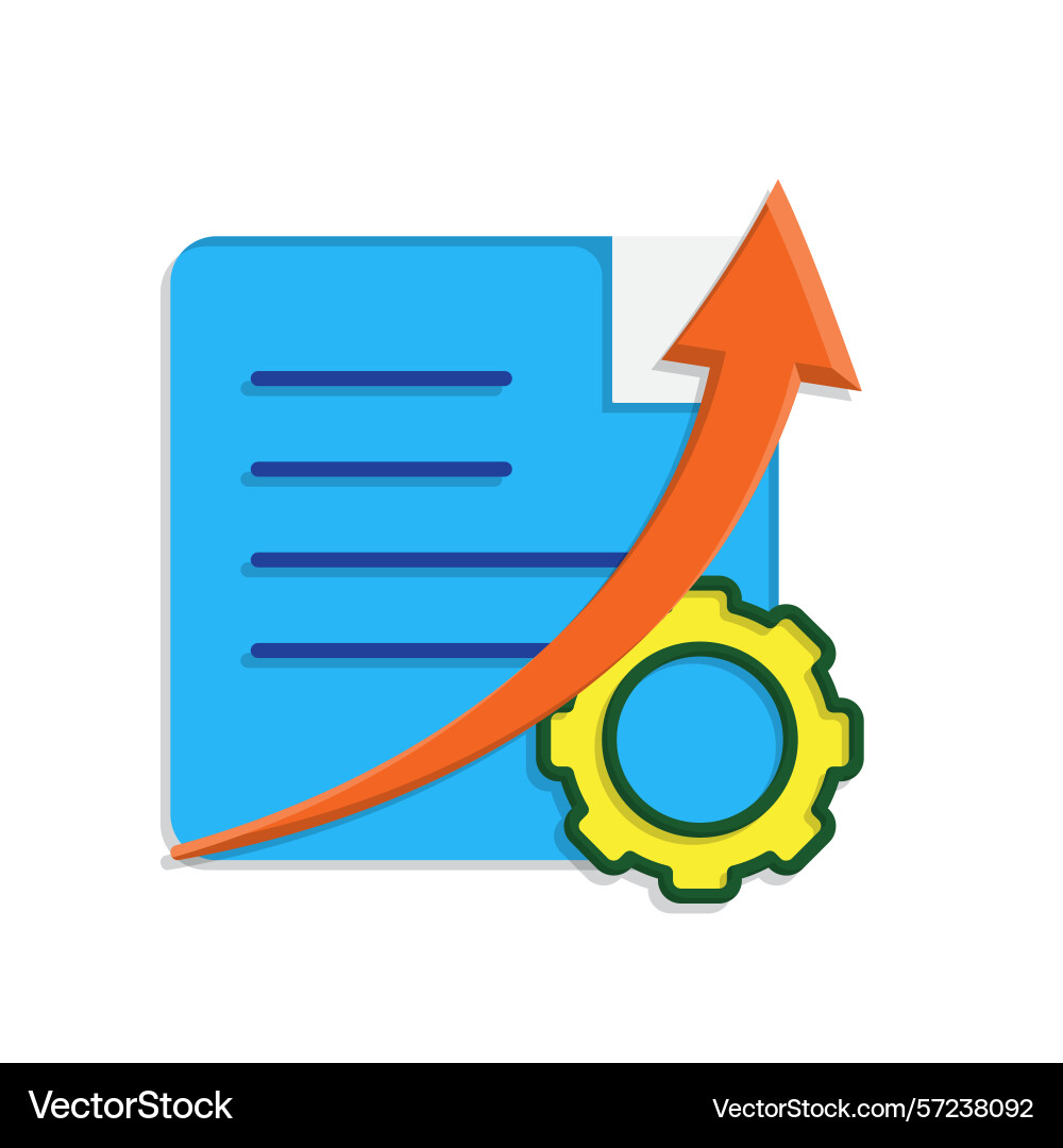 Optimization icon content document Optimization icon content document vector image
