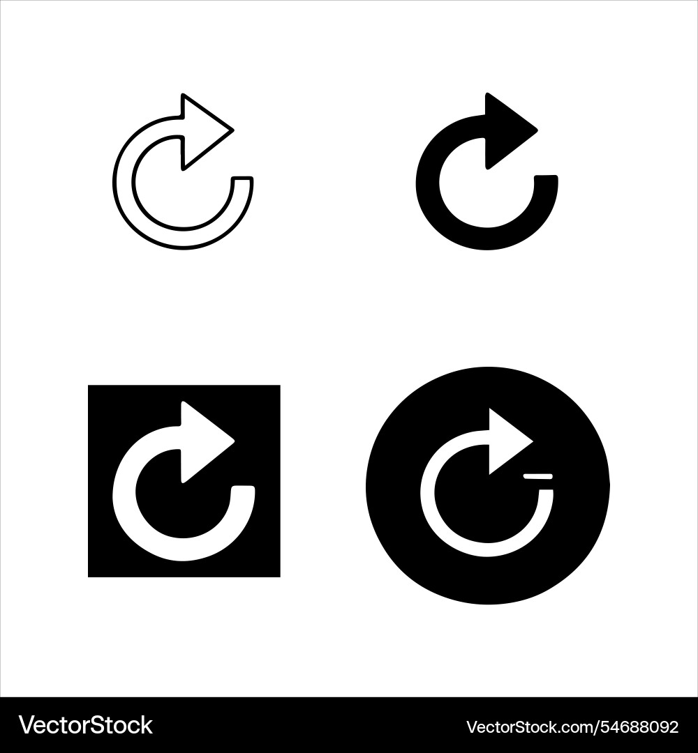 Refreshing refresh icon for user interface Refreshing refresh icon for user interface vector image