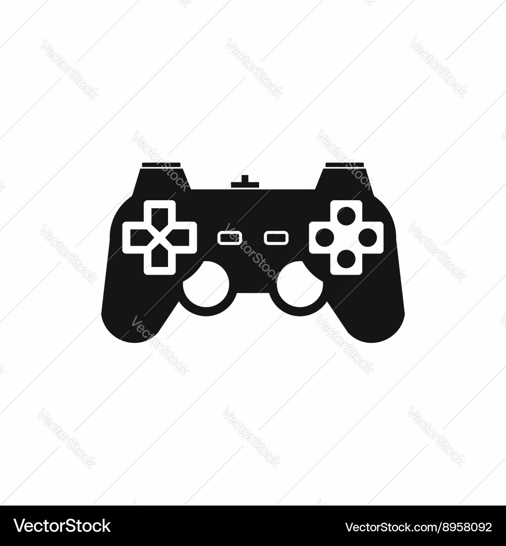 Simple Game Controller Icon vector image
