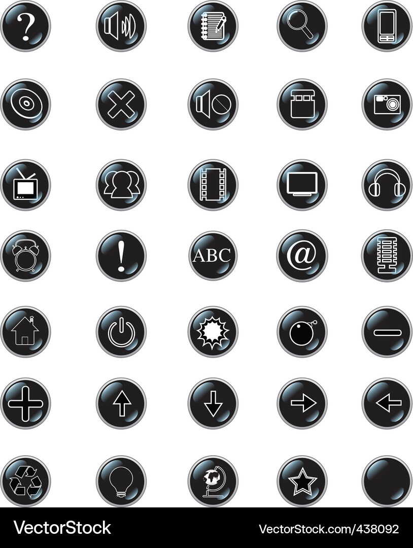 Web icon set Vector Image