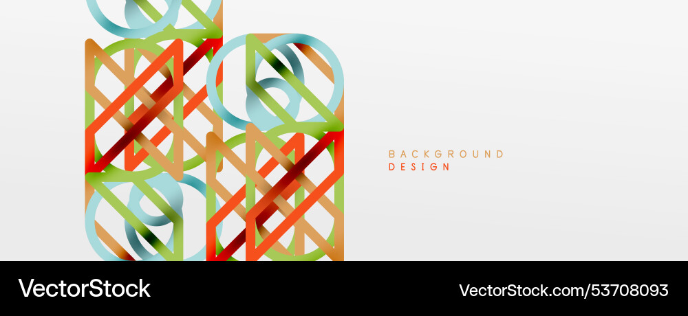 Abstract background - colorful circle lines Abstract background - colorful circle lines Vector Image