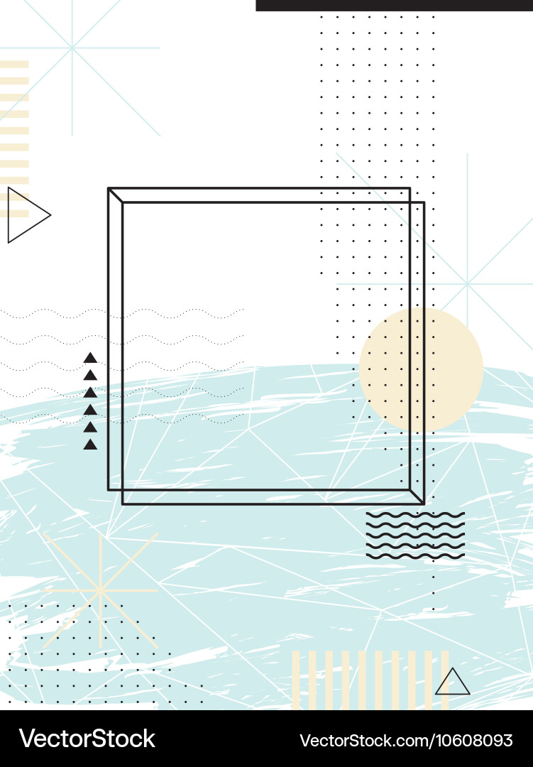 Abstract geometric background design elements Vector Image