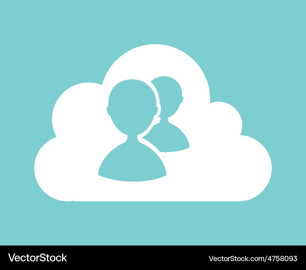 Cloud computing Vector Image