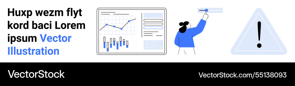 Data analysis and research concept with text Data analysis and research concept with text vector image