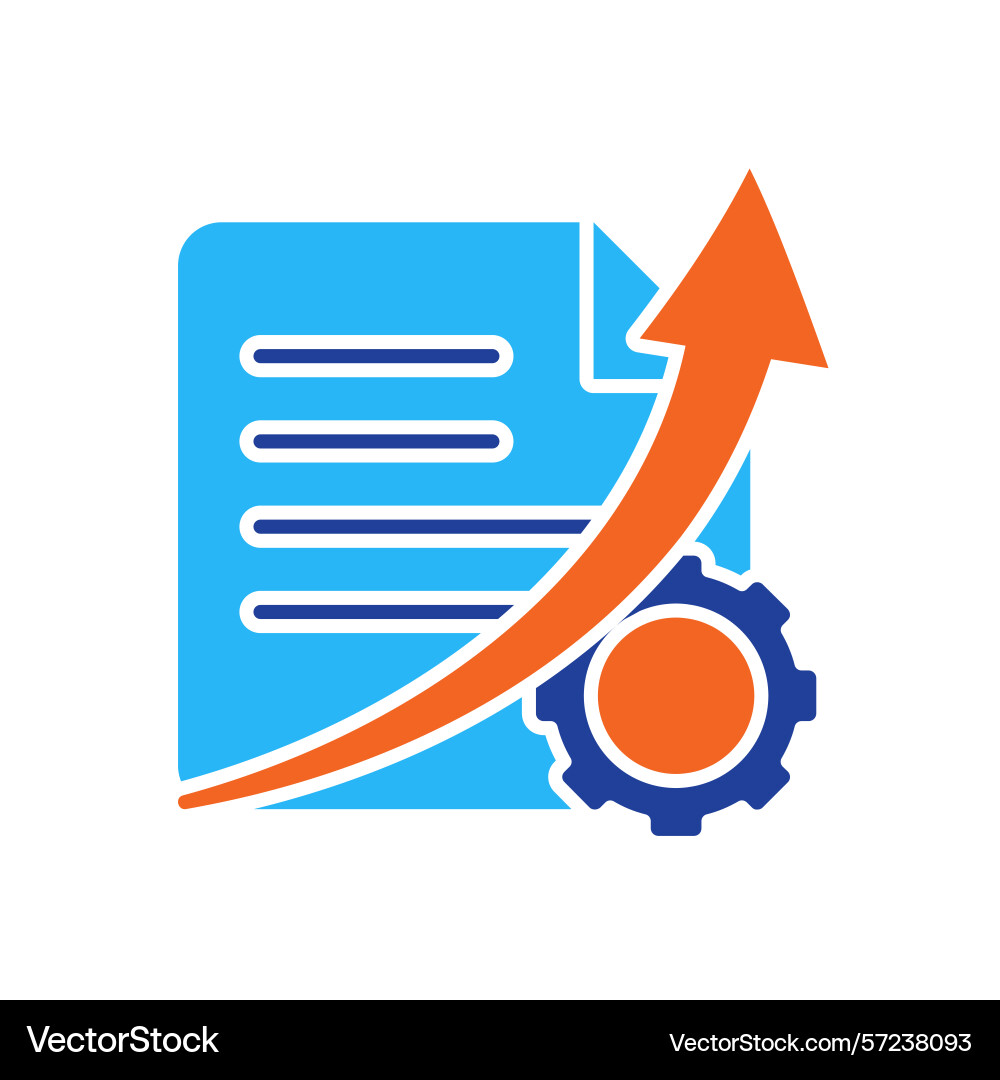 Optimization icon content document Optimization icon content document vector image