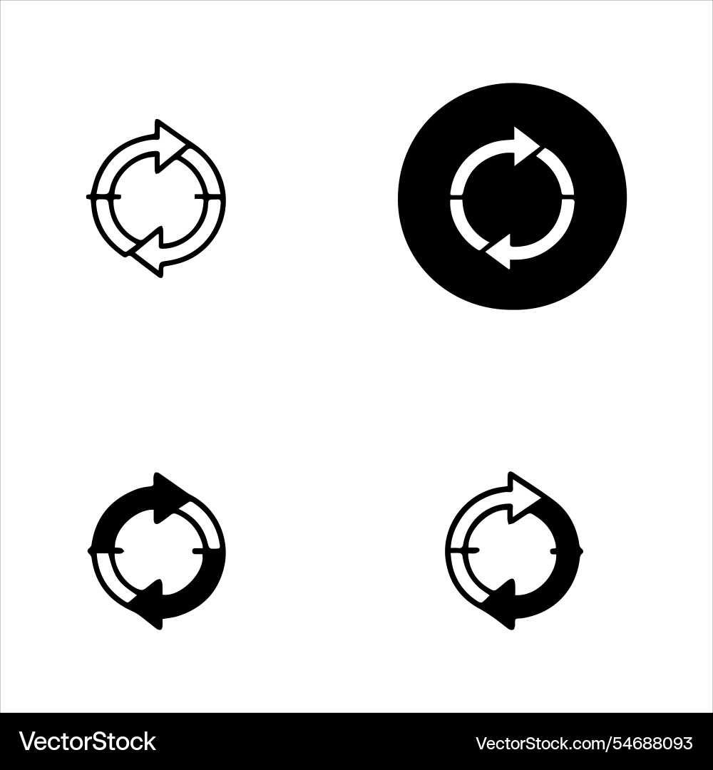 Refreshing refresh icon for user interface Refreshing refresh icon for user interface vector image