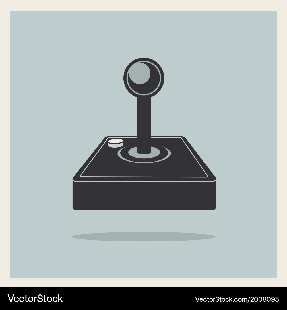 Retro Computer Joystick vector image