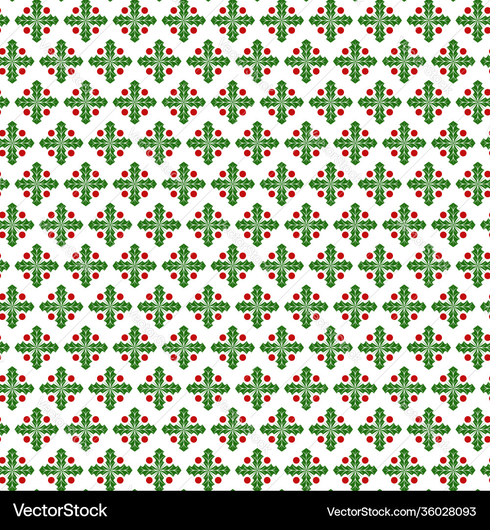 Seamless pattern with image mistletoe twigs Seamless pattern with image mistletoe twigs vector image