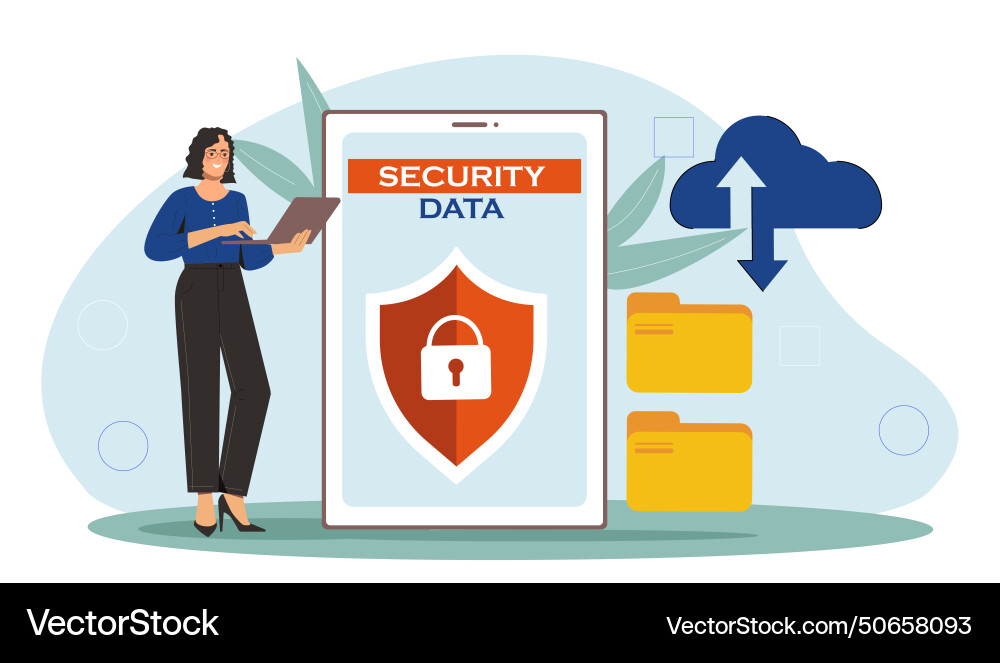 Security data concept Security data concept vector image