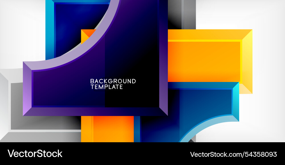 Square arrow shapes with round elements Square arrow shapes with round elements Vector Image